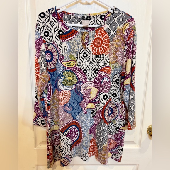 Chico's Multicolor Patterned Blouse - Picture 2 of 5